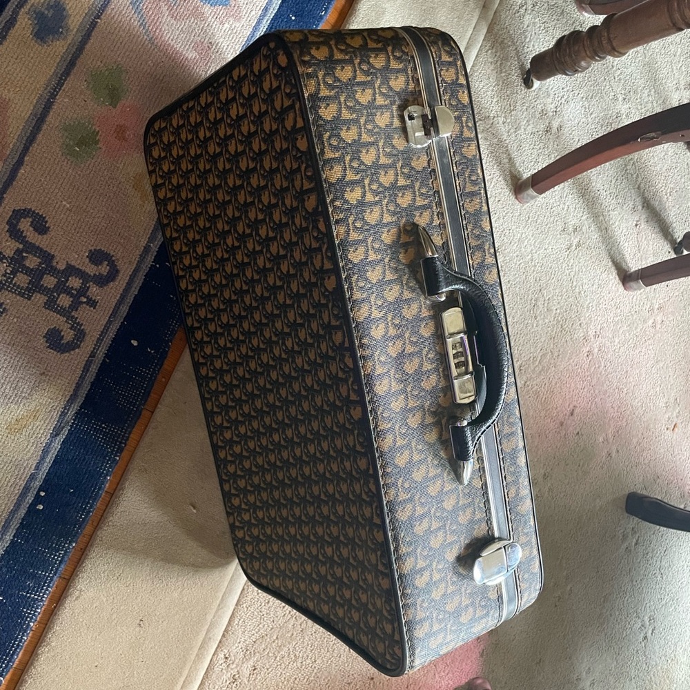 Christian dior travel suitcase